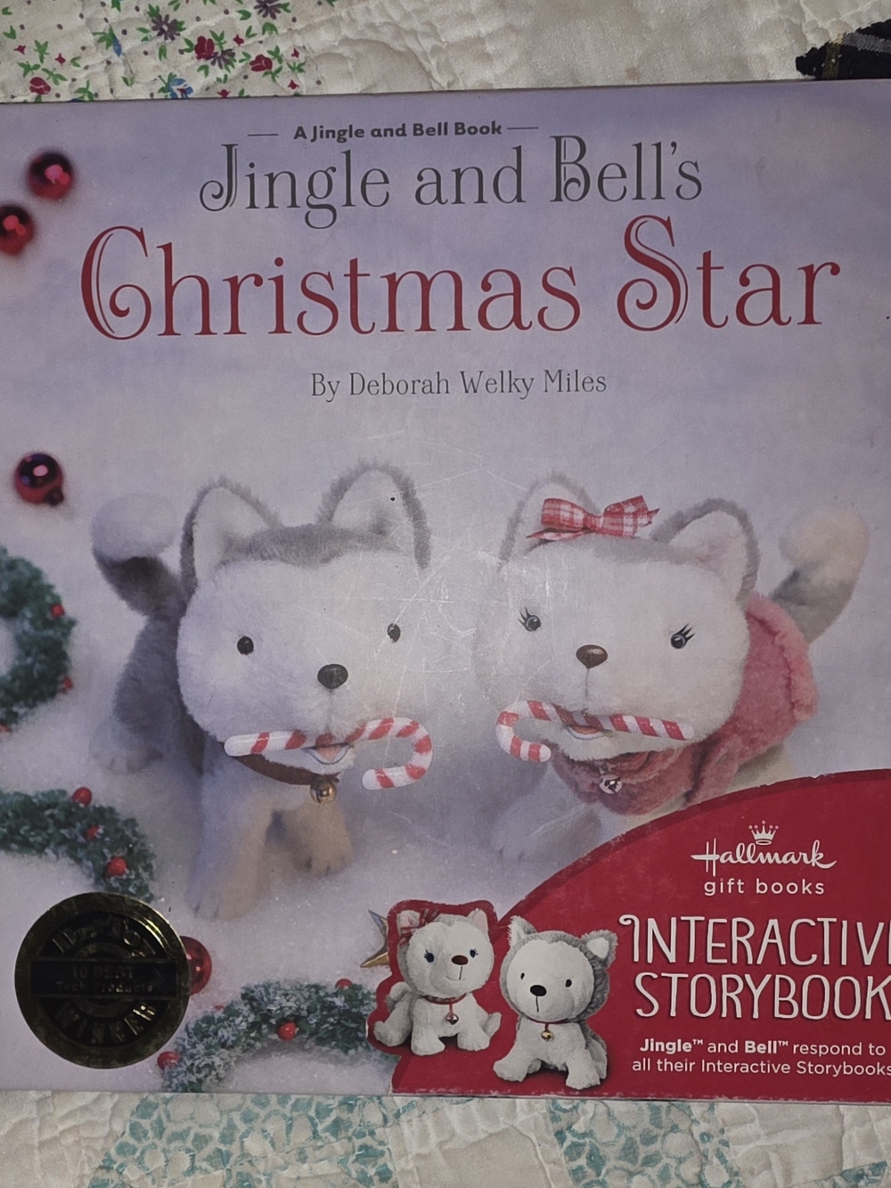 Hallmark Jingle and Bell's Christmas Star Plush Pair - Pink & Gray